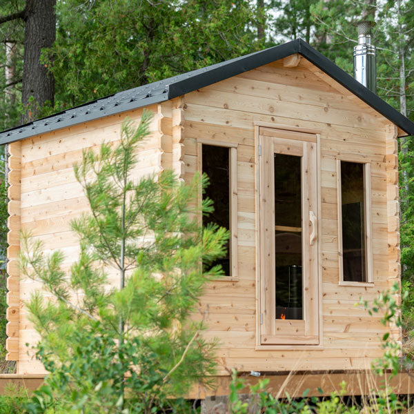 Georgian Cabin Sauna – Wood-Burning