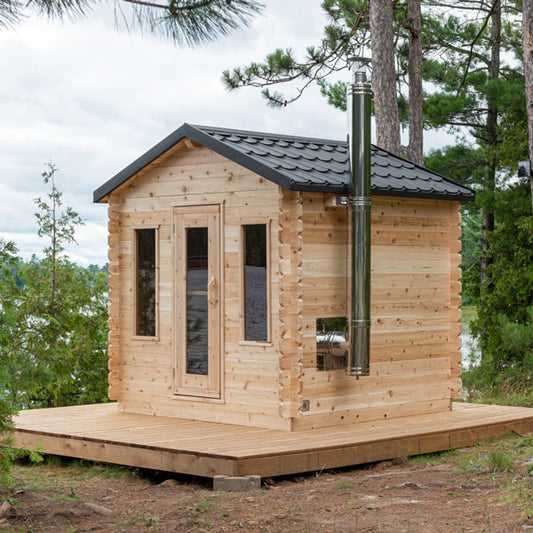 Georgian Cabin Sauna – Wood-Burning