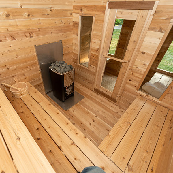 Georgian Cabin Sauna with Changeroom - Wood-Burning