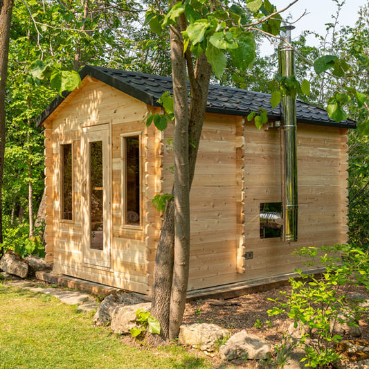 Georgian Cabin Sauna with Changeroom - Wood-Burning