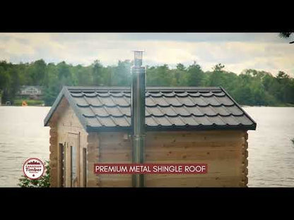 Georgian Cabin Sauna – Wood-Burning