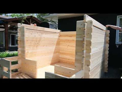 Georgian Cabin Sauna with Porch – Wood-Burning