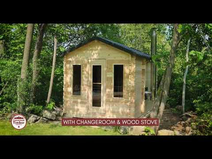 Georgian Cabin Sauna with Changeroom - Wood-Burning